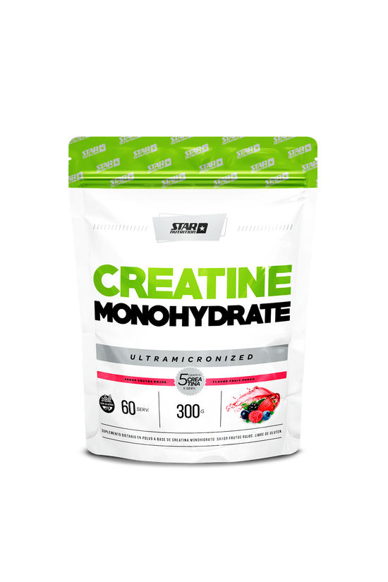 Creatina Monohidrato 300g Doypack Sabor Frutos Rojos