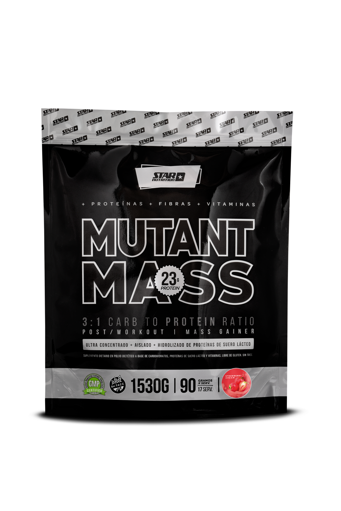 MUTANTMASS STRAWERRY CREAM X 1,5K