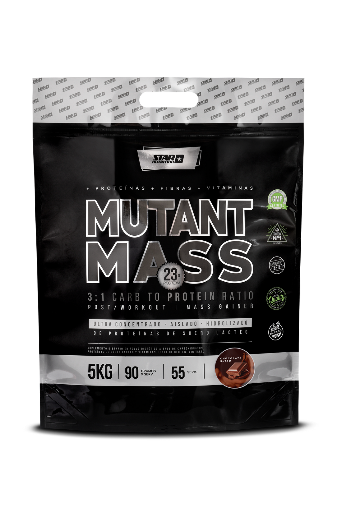 MUTANTMASS CHOCOLATE SUIZO X 5 KILOS. - ZIPPER PACK