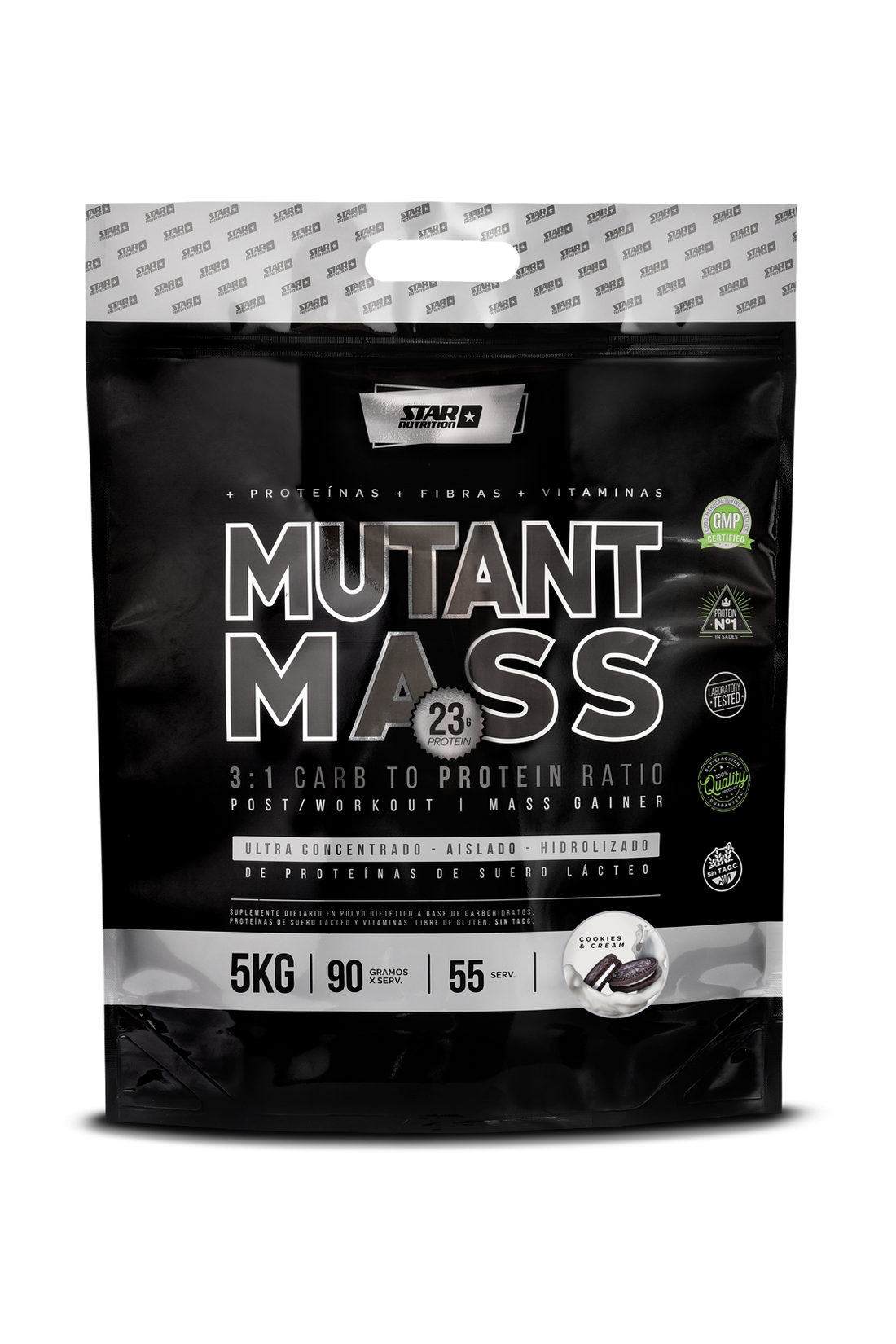 MUTANTMASS COOKIES & CREAM X 5 KILOS.- ZIPPER PACK