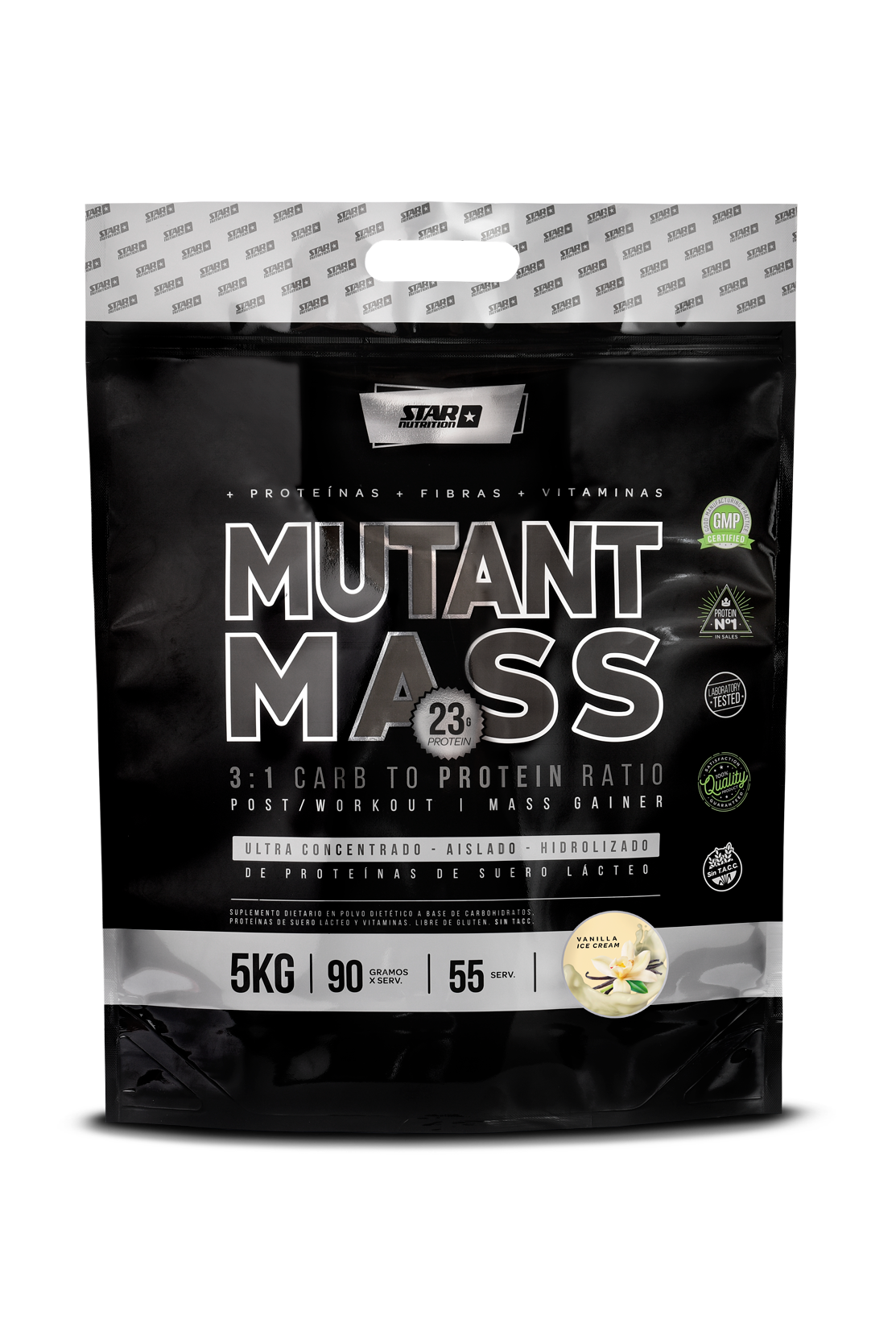MUTANTMASS VAINILLA ICE CREAM X 5 KILOS. - ZIPPER PACK