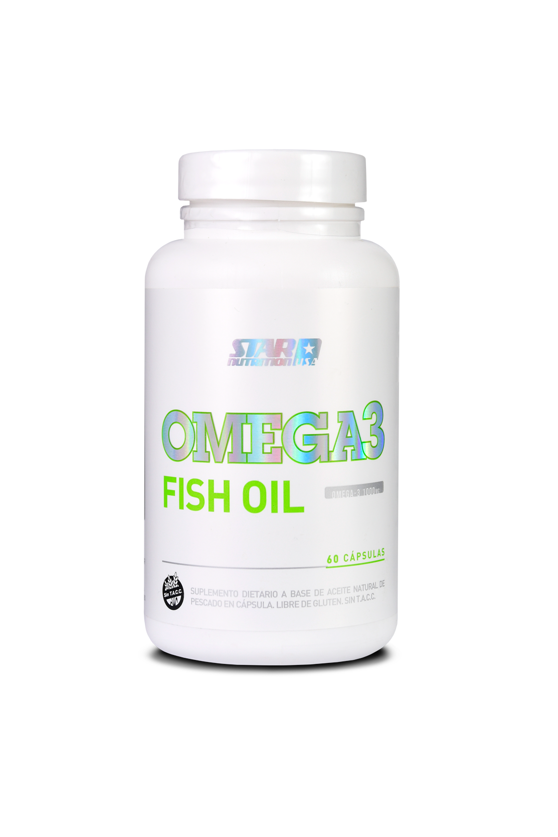 OMEGA3 FISH OIL X 60 CAPS. - Made in USA