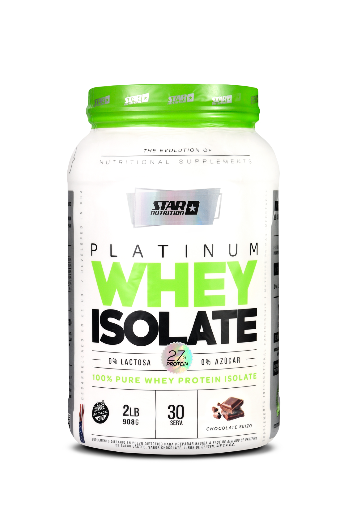 PLATINUM WHEY ISOLATE CHOCOLATE X 2 LBS (MILK SPECIALTIES - USA)