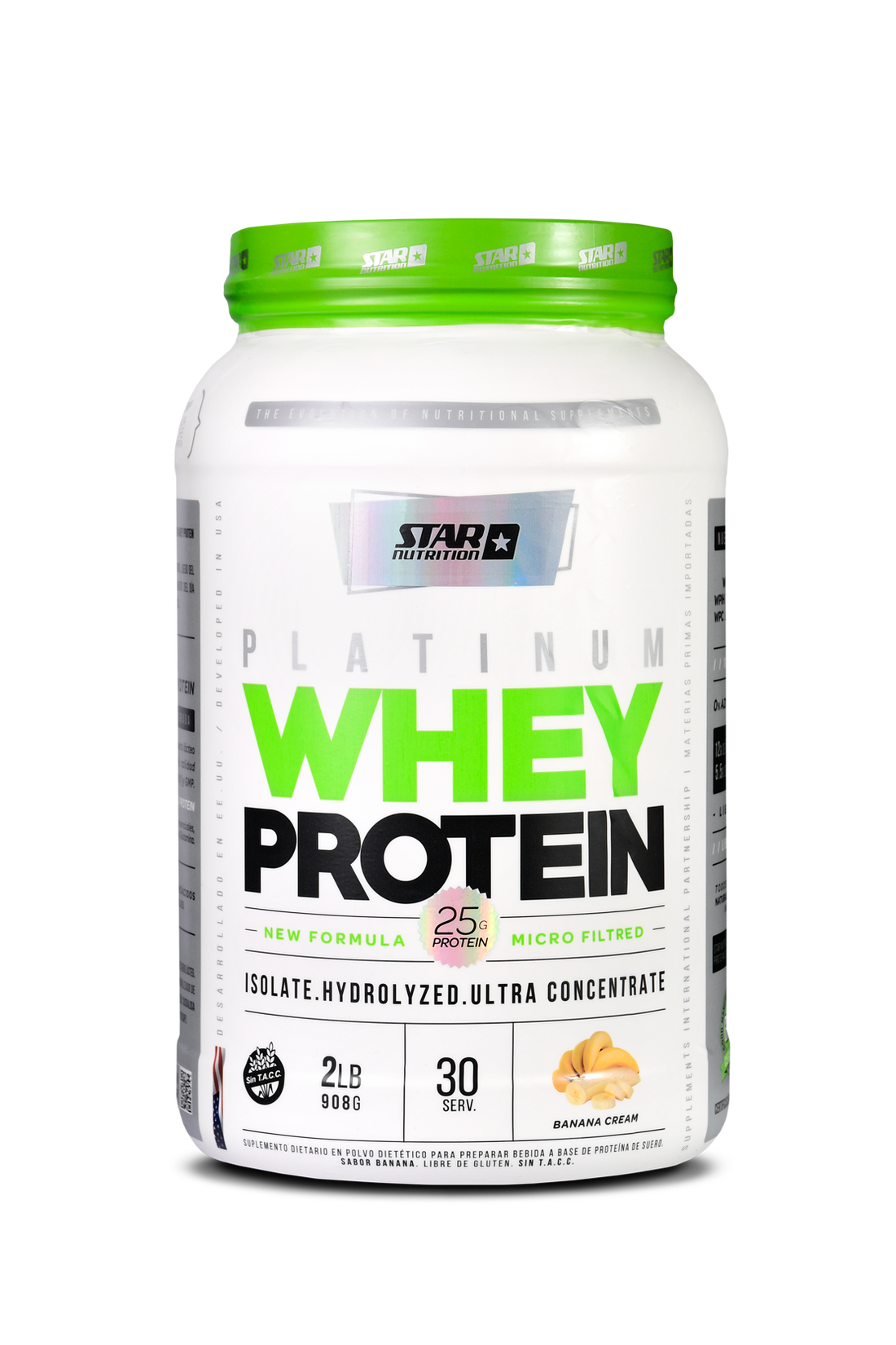 PLATINUM WHEY PROTEIN BANANA X 2 LBS.